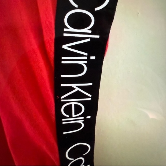 Calvin Klein Vibrant Red mini dress with Black Trim - Picture 5 of 5